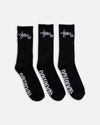 S DOUBLE STANDARD SHAWN CREW SOCKS 3 PACK
