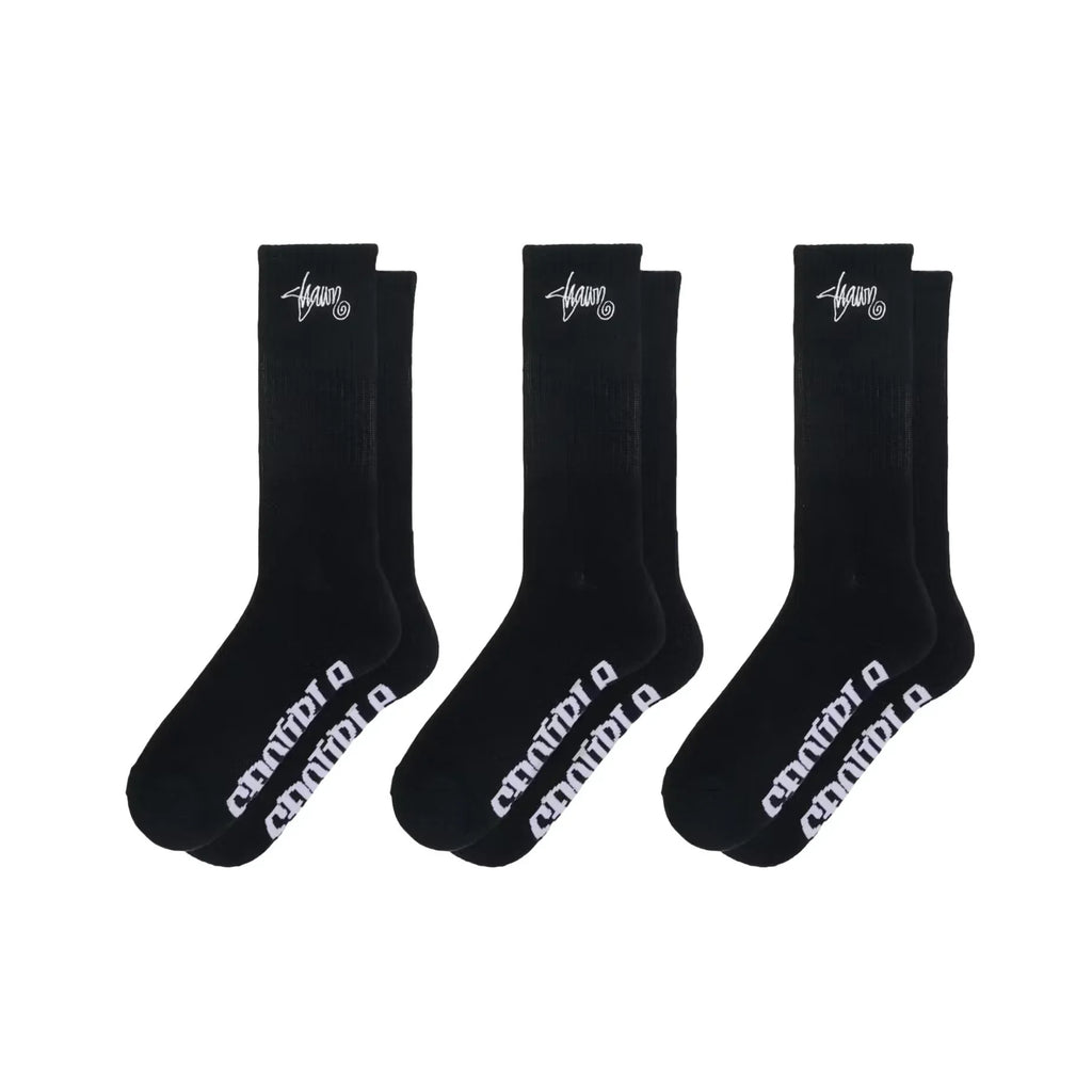 S DOUBLE STANDARD SHAWN CREW SOCKS 3 PACK