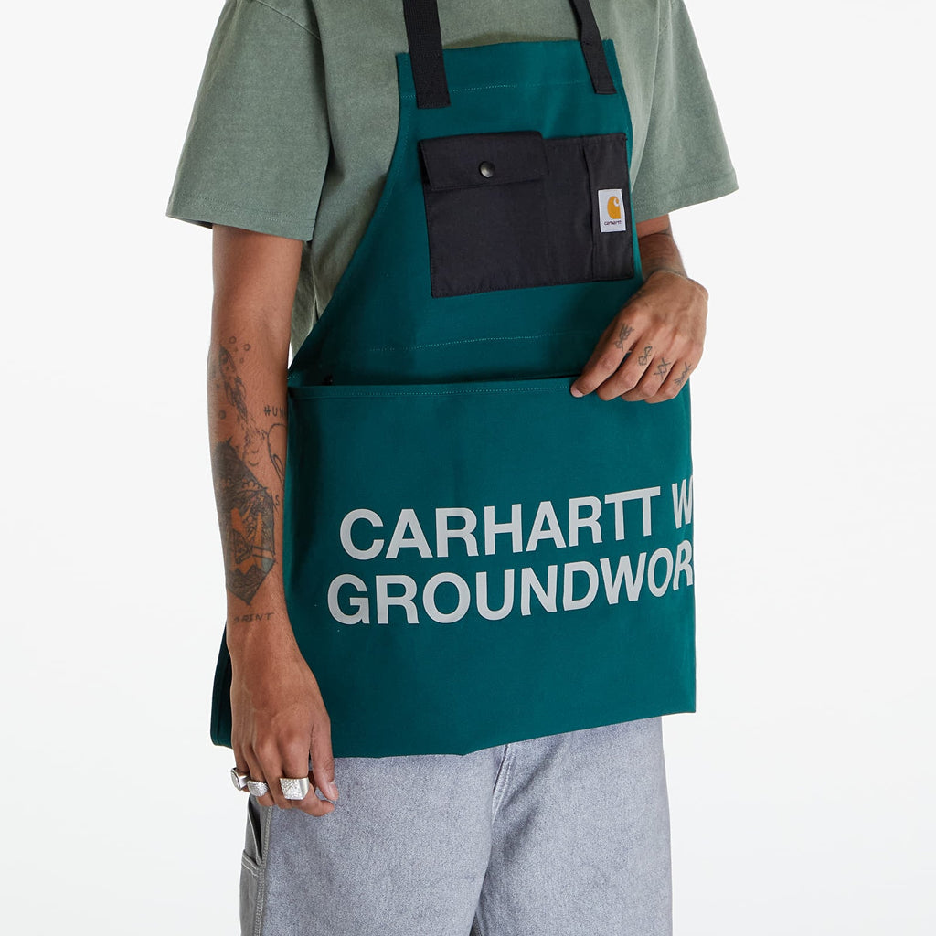 CARHARTT WIP GROUNDWORKS APRON - CHERVIL/ BLACK