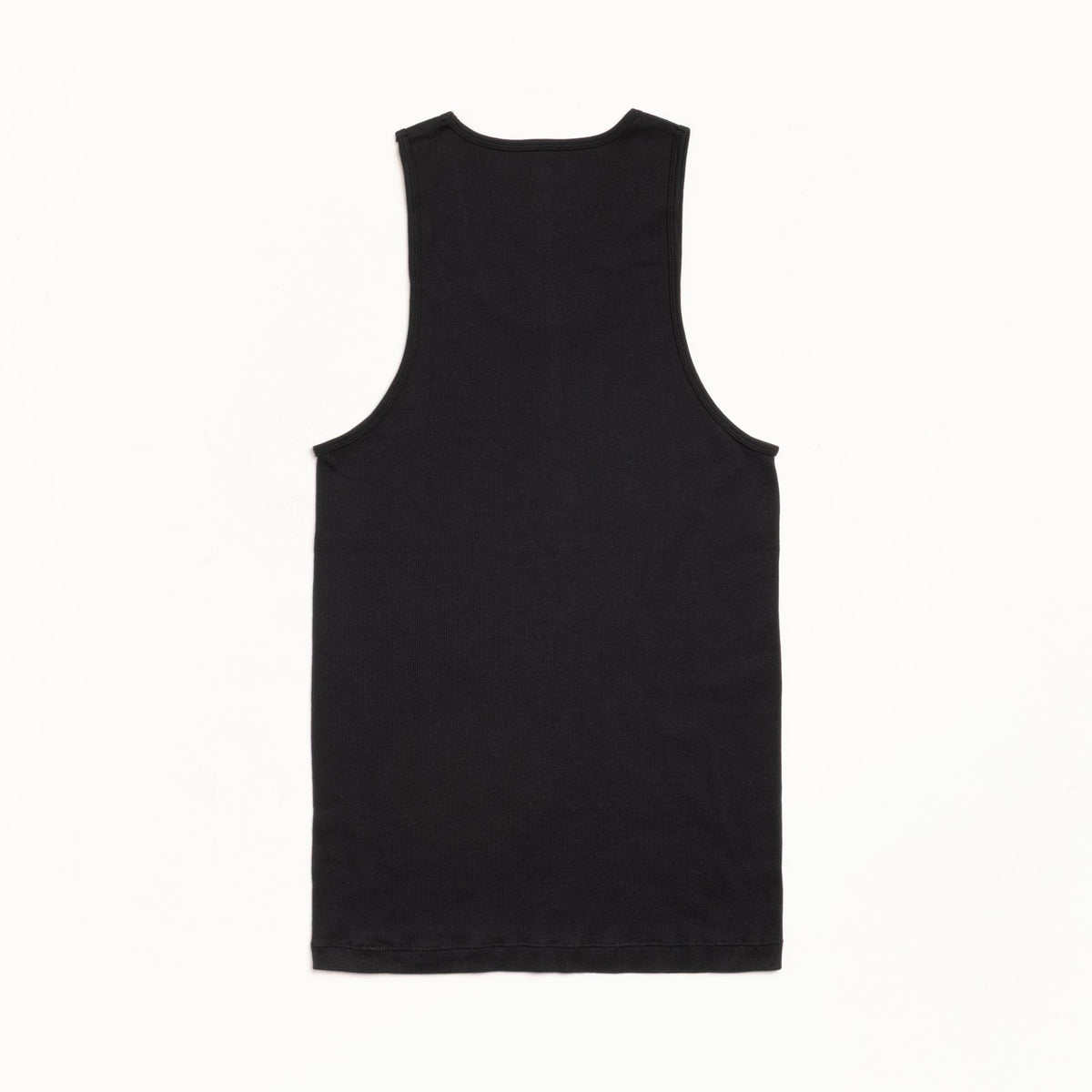 Black tank top on a white background