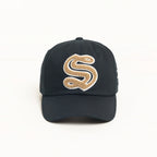 STUSSY CHENILLE GOTHIC S SNAPBACK CAP