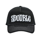 S DOUBLE MID-BLOCK CURVED PEAK TRUCKER HAT