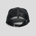 S DOUBLE MID-BLOCK CURVED PEAK TRUCKER HAT