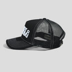 S DOUBLE MID-BLOCK CURVED PEAK TRUCKER HAT