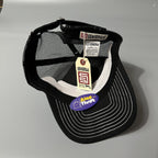 S DOUBLE MID-BLOCK CURVED PEAK TRUCKER HAT