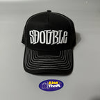 S DOUBLE MID-BLOCK CURVED PEAK TRUCKER HAT