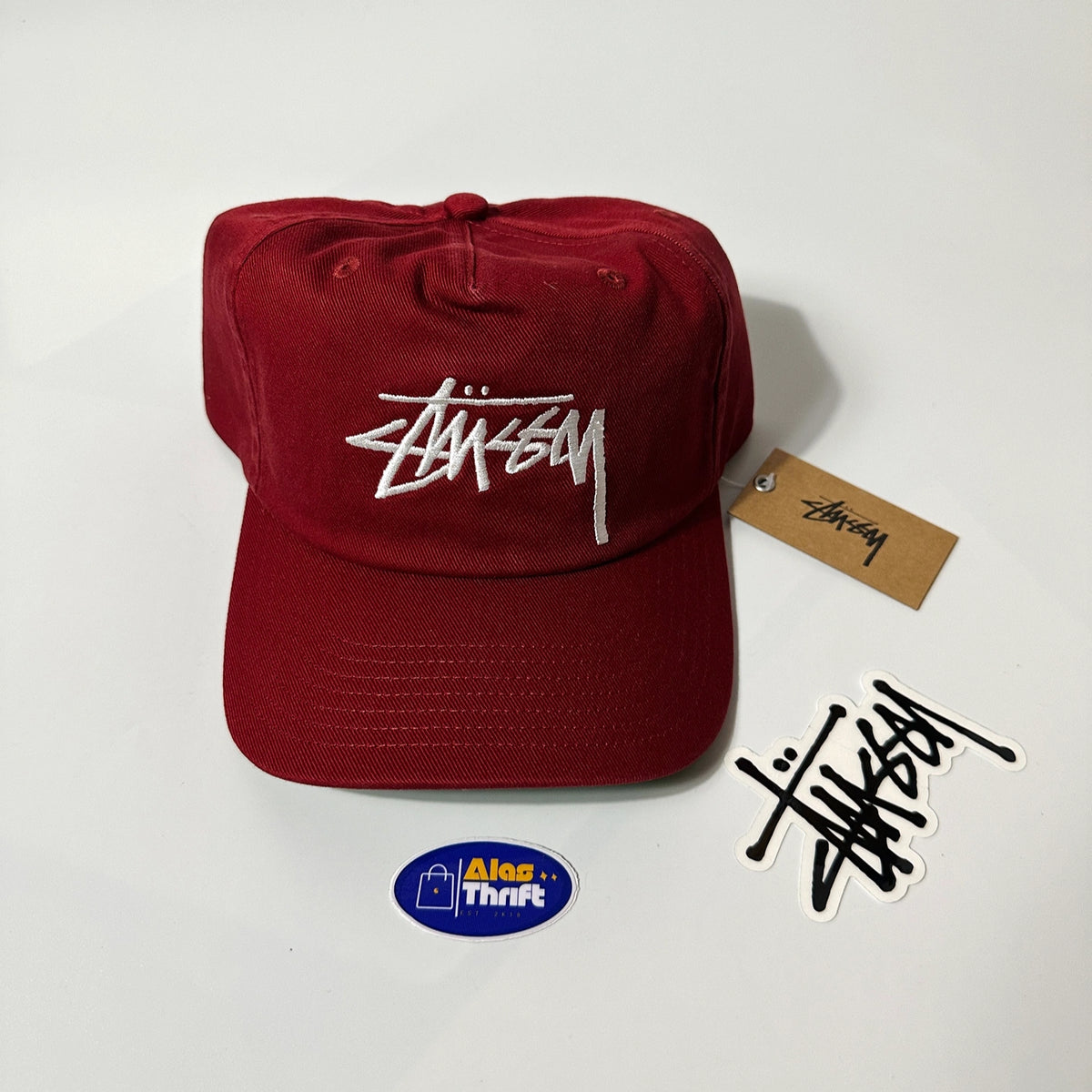 STUSSY MID DEPTH BIG STOCK SNAPBACK CAP