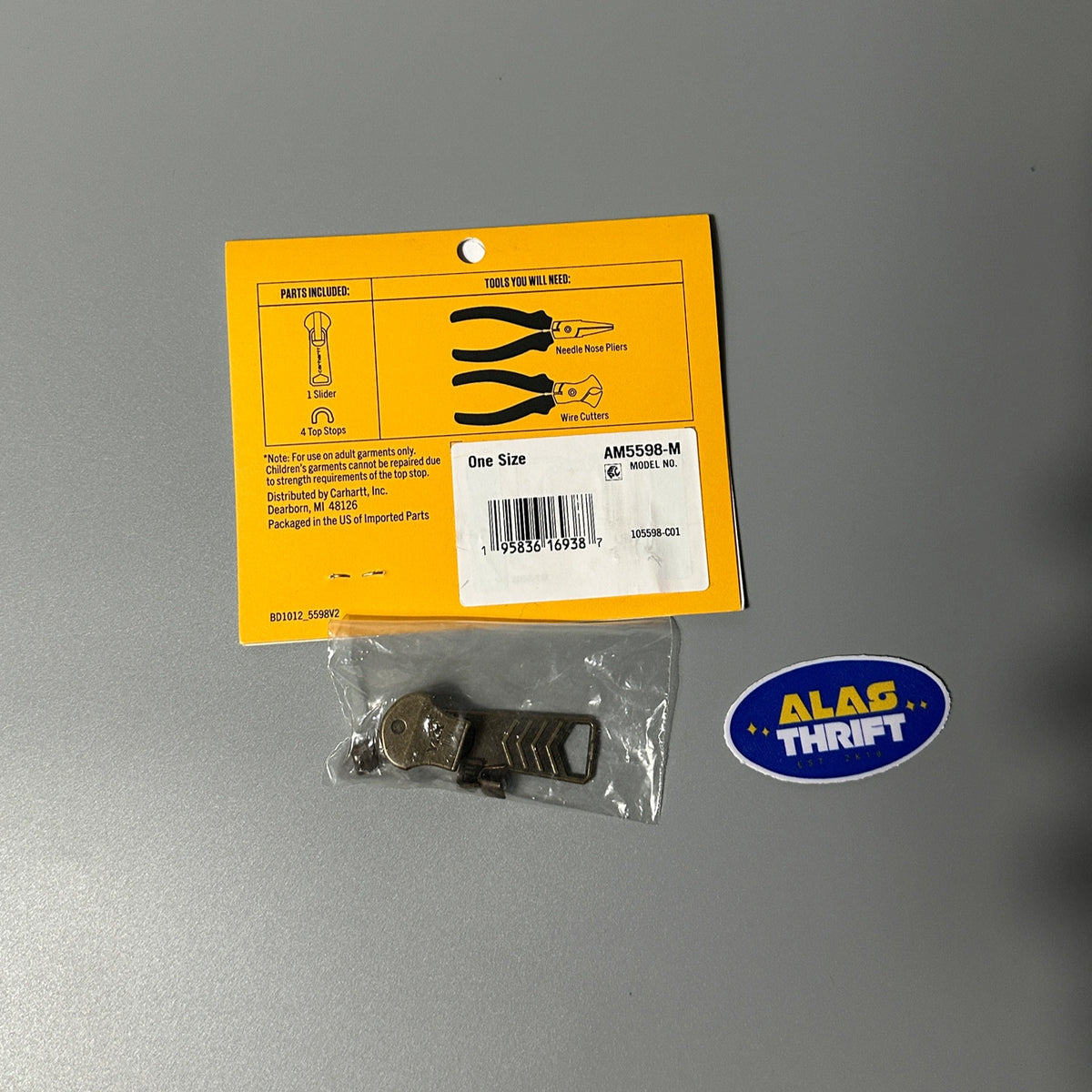 Carhartt No. 10 Zipper Slider Repair Kit