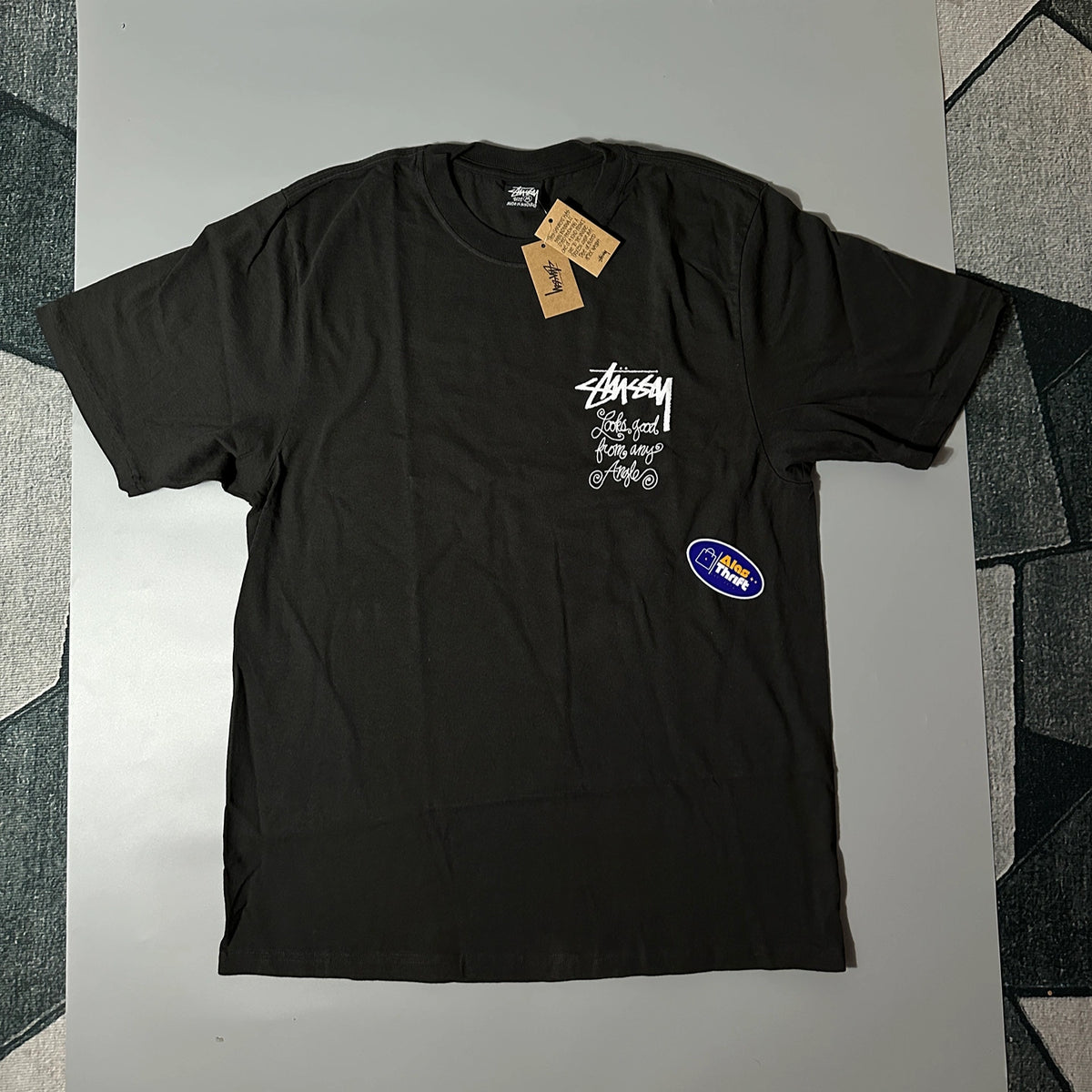 STUSSY ANY ANGLE PIGMENT DYED TEE