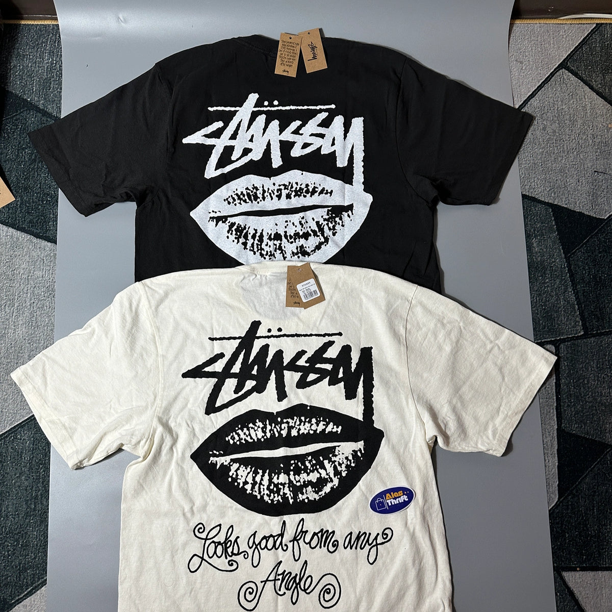 STUSSY ANY ANGLE PIGMENT DYED TEE