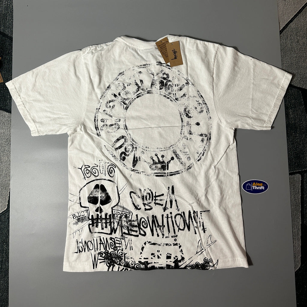 STUSSY SKULLS TEE PIGMENT DYED