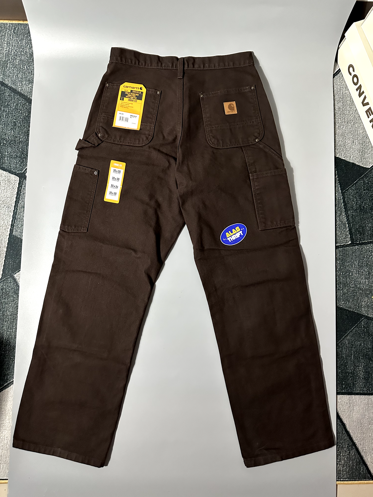 Carhartt B136 Loose Straight Washed Duck Double-Front Dungaree Pant