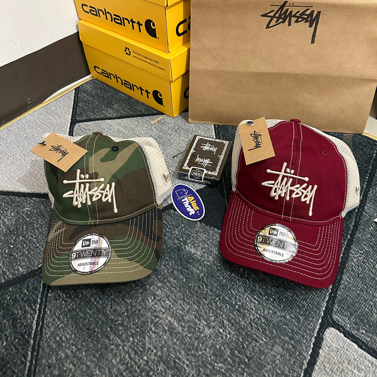 STUSSY x NEW ERA 9 TWENTY BASIC TRUCKER CAP