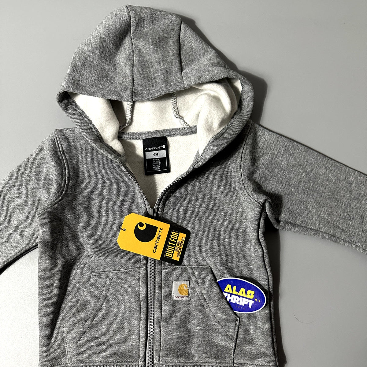 Carhartt Unisex Kids Long-Sleeve Full-Zip Hooded Graphic Sweatshirt