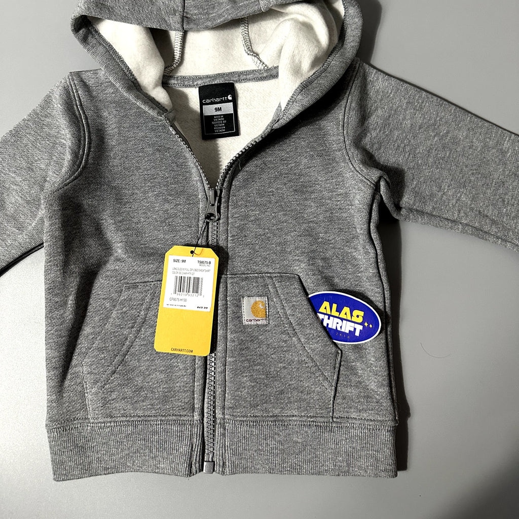 Carhartt Unisex Kids Long-Sleeve Full-Zip Hooded Graphic Sweatshirt