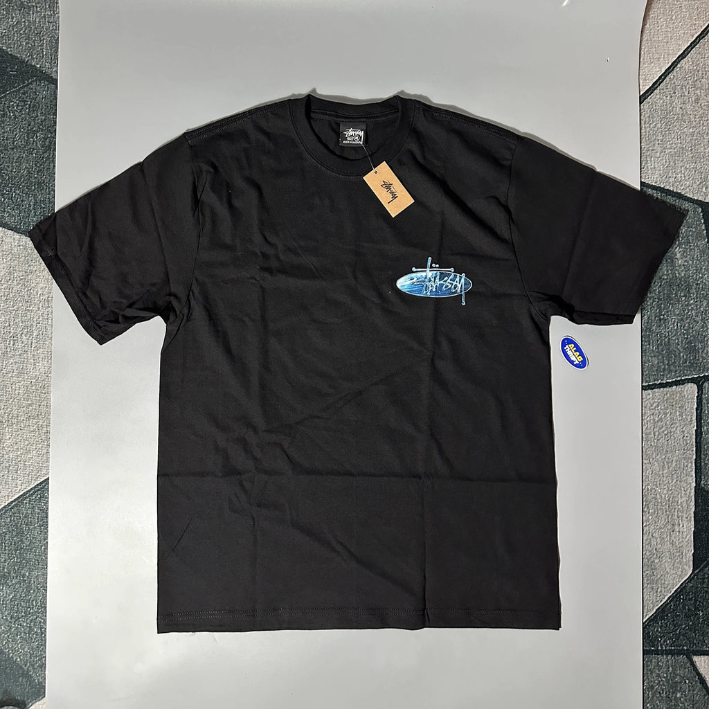 STUSSY WAVE OVAL TEE