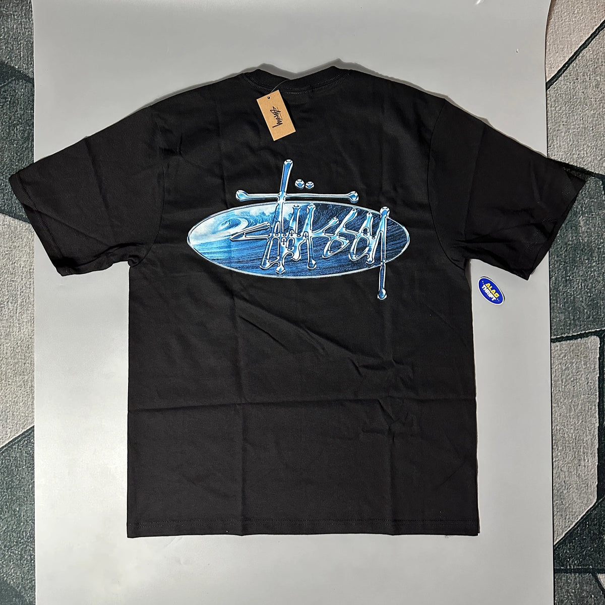 STUSSY WAVE OVAL TEE