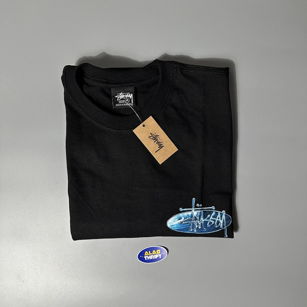 STUSSY WAVE OVAL TEE