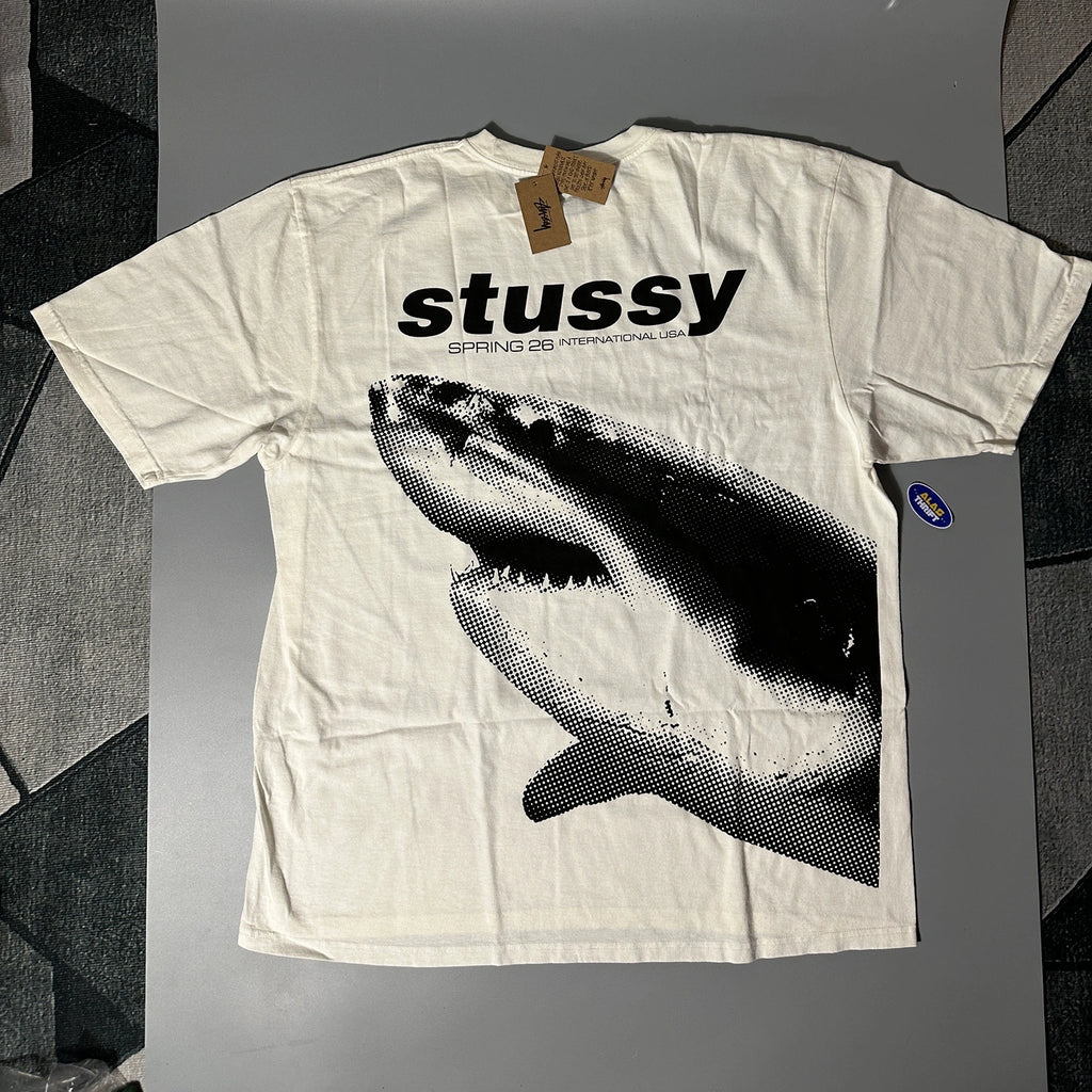 STUSSY SHARK PIGMENT DYED TEE