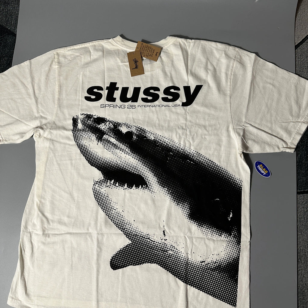 STUSSY SHARK PIGMENT DYED TEE