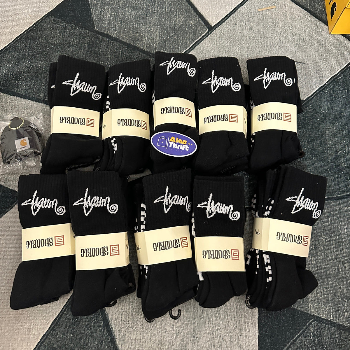 S DOUBLE STANDARD SHAWN CREW SOCKS 3 PACK