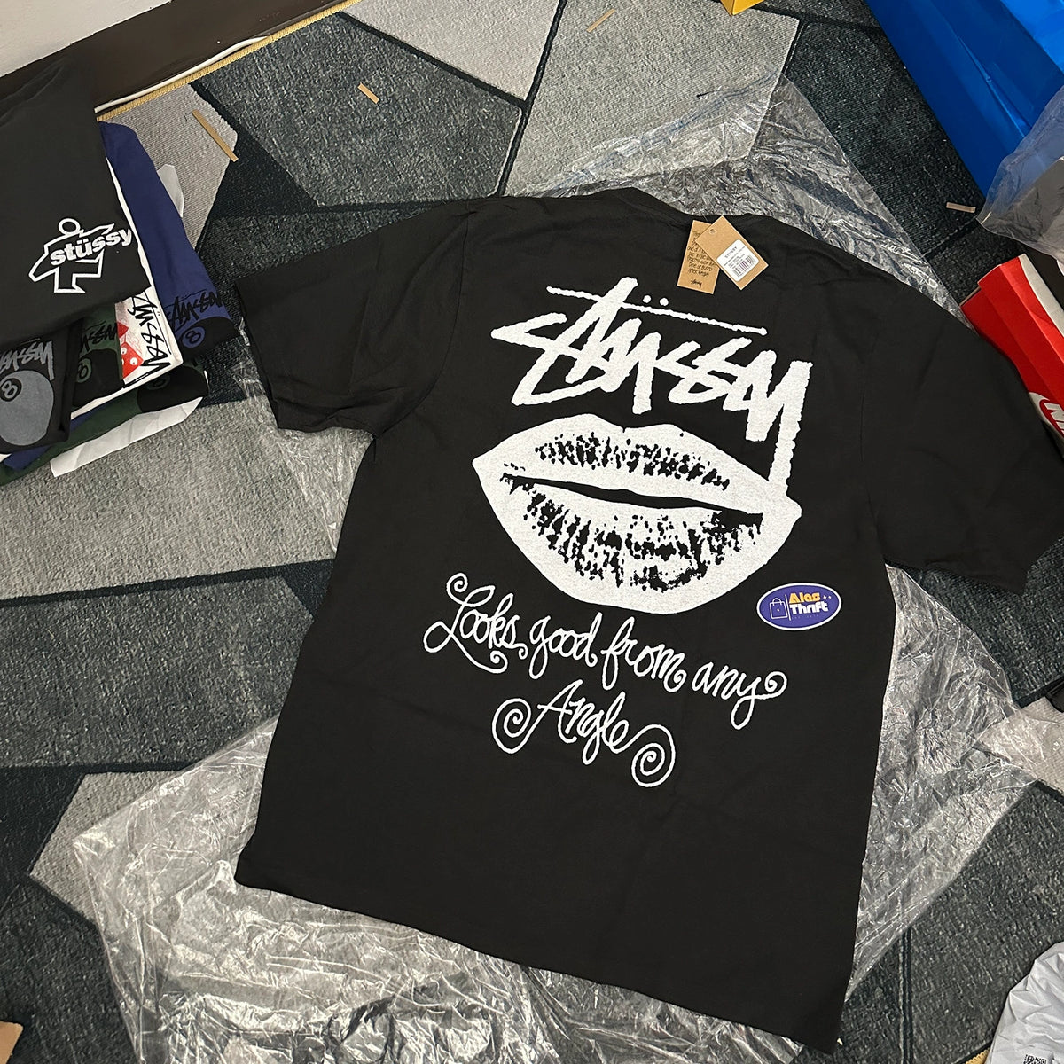 STUSSY ANY ANGLE PIGMENT DYED TEE