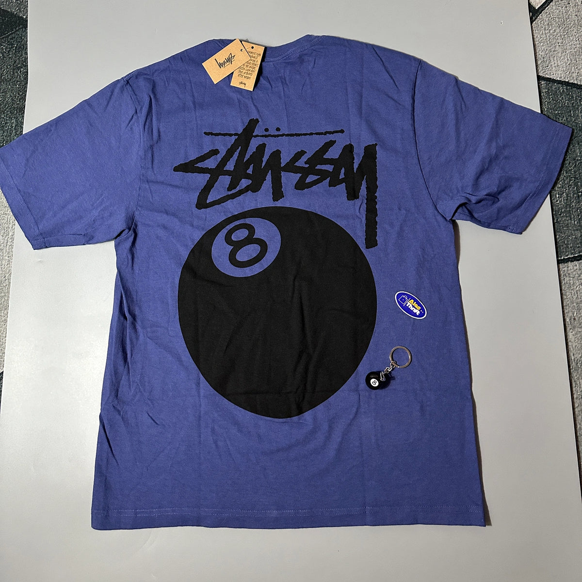 STUSSY 8 BALL PIGMENT DYED TEE