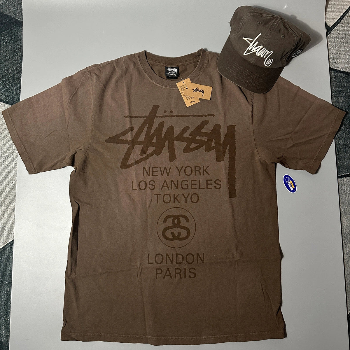 STUSSY DYED WORLD TOUR TEE