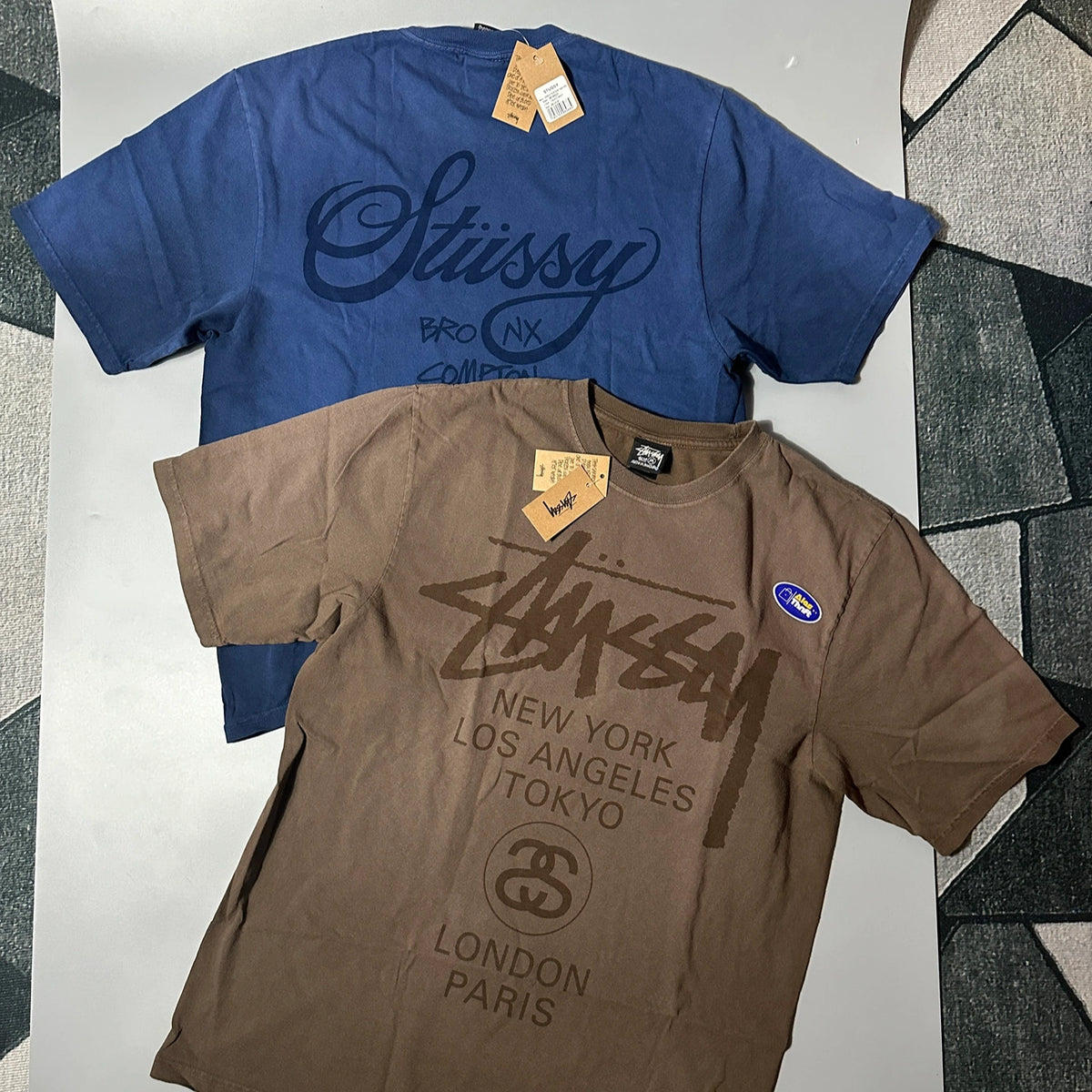 STUSSY DYED WORLD TOUR TEE