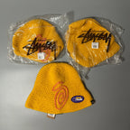 STUSSY SWIRLY S KNIT BUCKET HAT