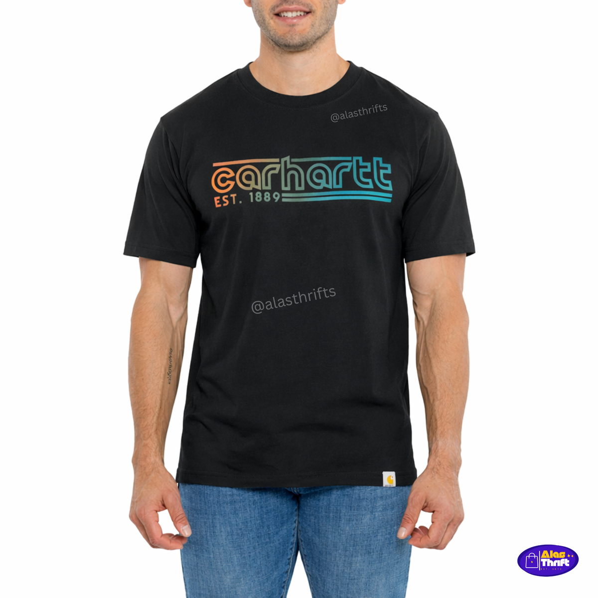 Carhartt Relaxed Fit Lightweight Short-Sleeve Logo Graphic Tshirt