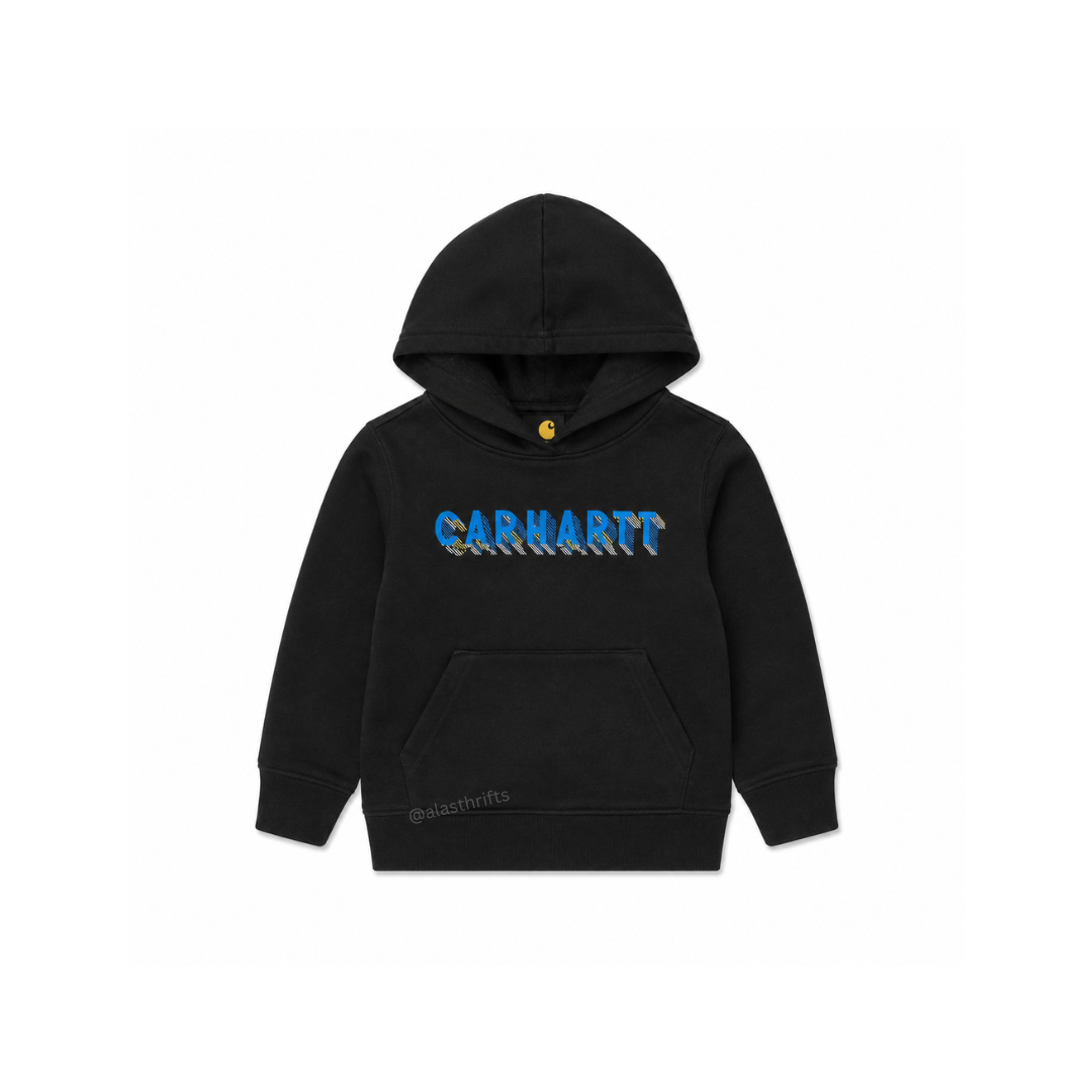 Carhartt CA6467 Unisex Kids Long-Sleeve Hooded Graphic Sweatshirt