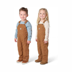 Carhartt CM8609 Kids Loose Fit Canvas Bib Overall Jumper - Carhartt Brown