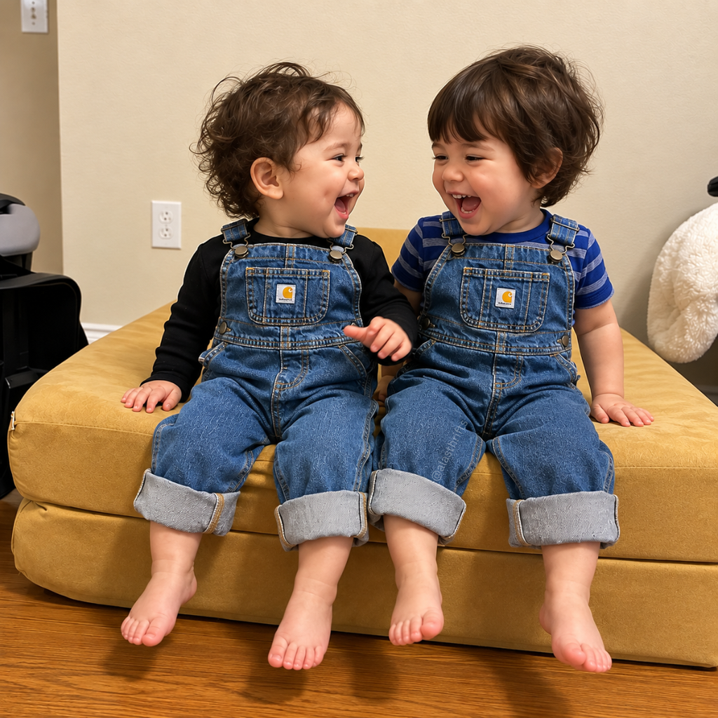 Carhartt CM8665 Kids Loose Fit Denim Bib Overall Jumper