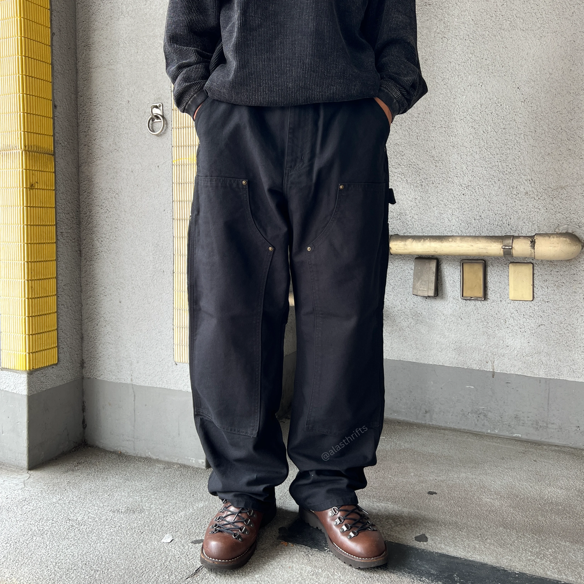 Carhartt B136 Loose Straight Washed Duck Double-Front Dungaree Pant