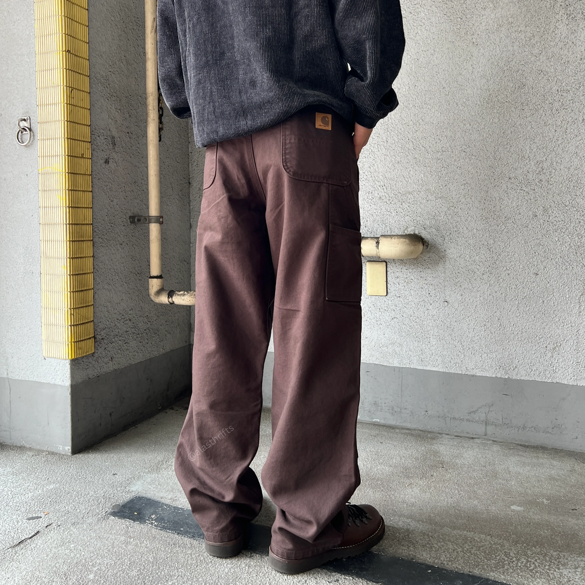 Carhartt B136 Loose Straight Washed Duck Double-Front Dungaree Pant
