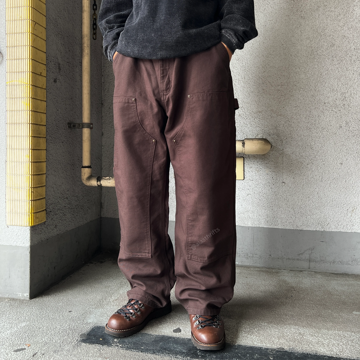 Carhartt B136 Loose Straight Washed Duck Double-Front Dungaree Pant