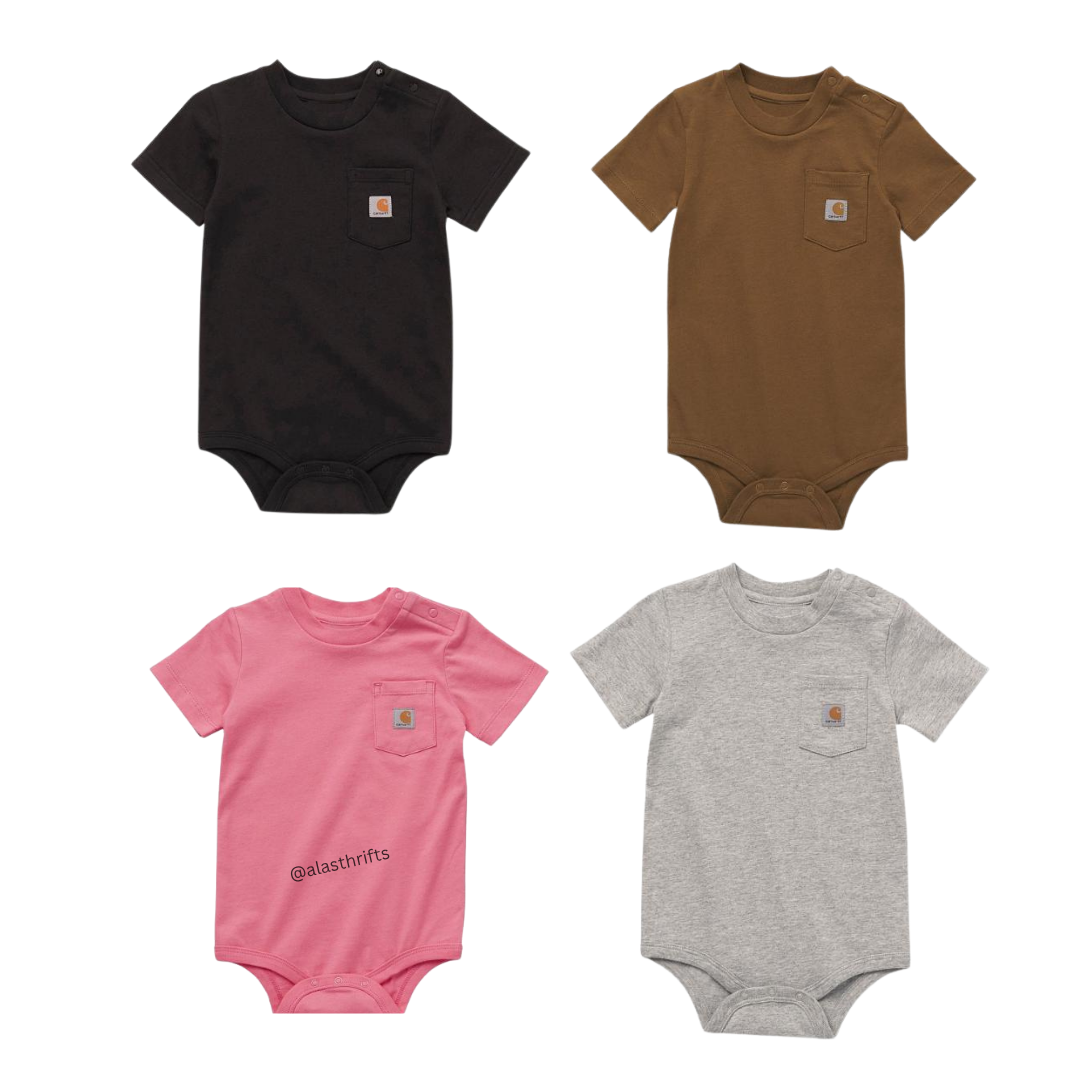 Carhartt CA5004 Kids Short Sleeve Pocket Bodysuit