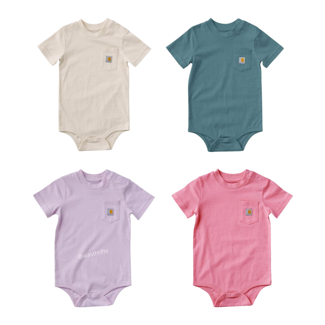 Carhartt CA5027 Kids Short Sleeve Pocket Bodysuit