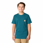 Carhartt CA6736 Kids Short-Sleeve Pocket T-Shirt - Atlantic Deep (Rare)