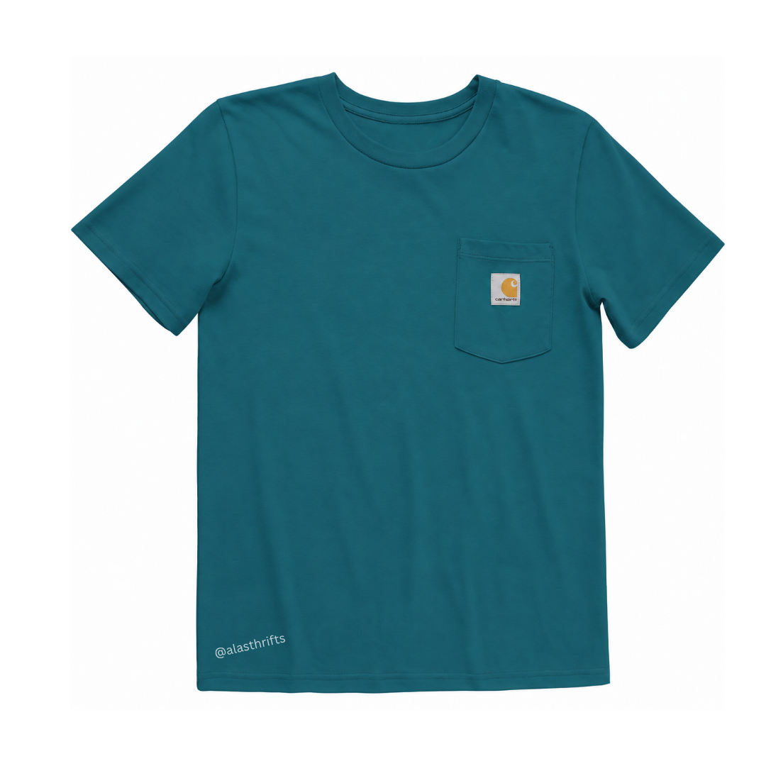 Carhartt CA6736 Kids Short-Sleeve Pocket T-Shirt - Atlantic Deep (Rare)