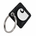 Carhartt Classic Rubber Keychain - Silver / Black