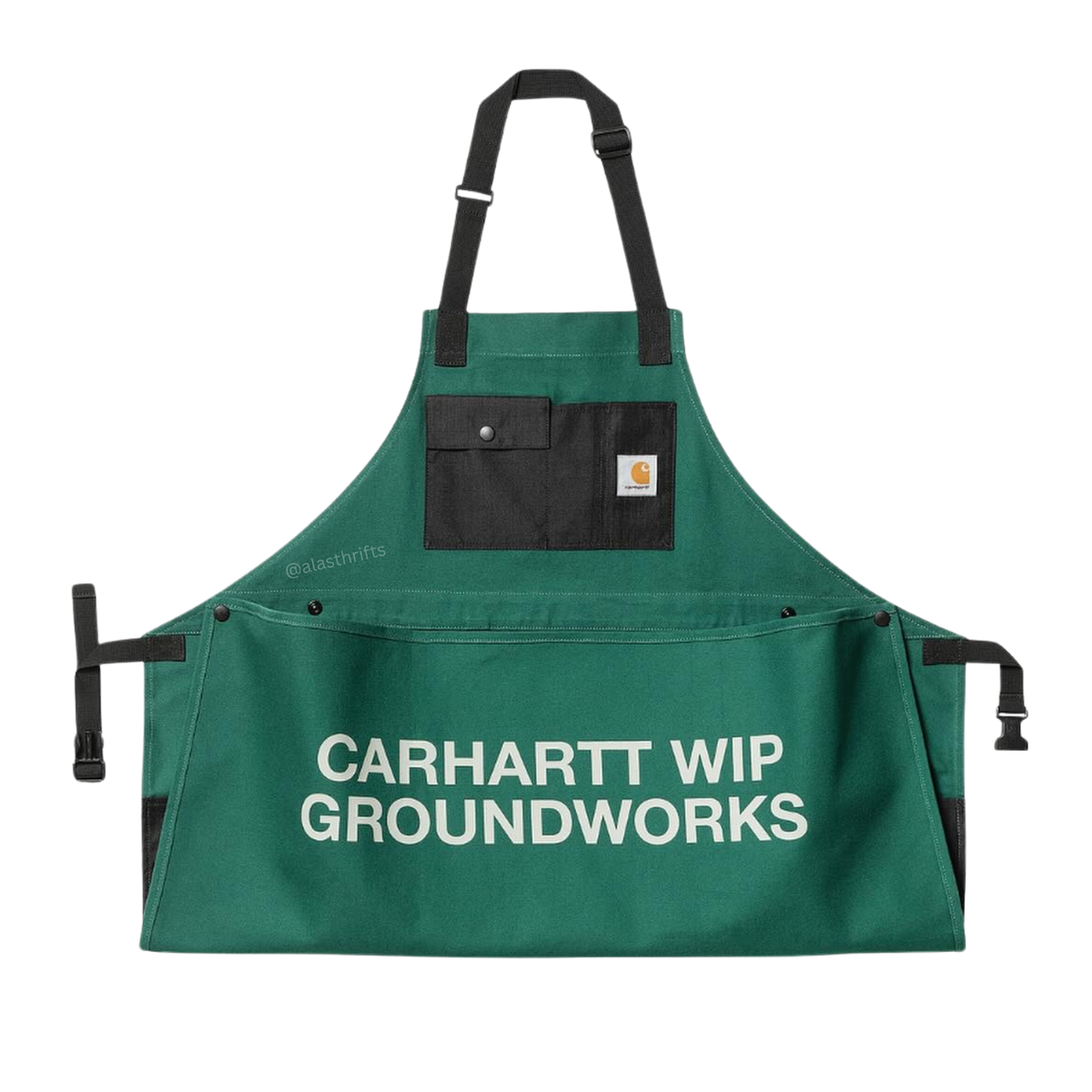 CARHARTT WIP GROUNDWORKS APRON - CHERVIL/ BLACK