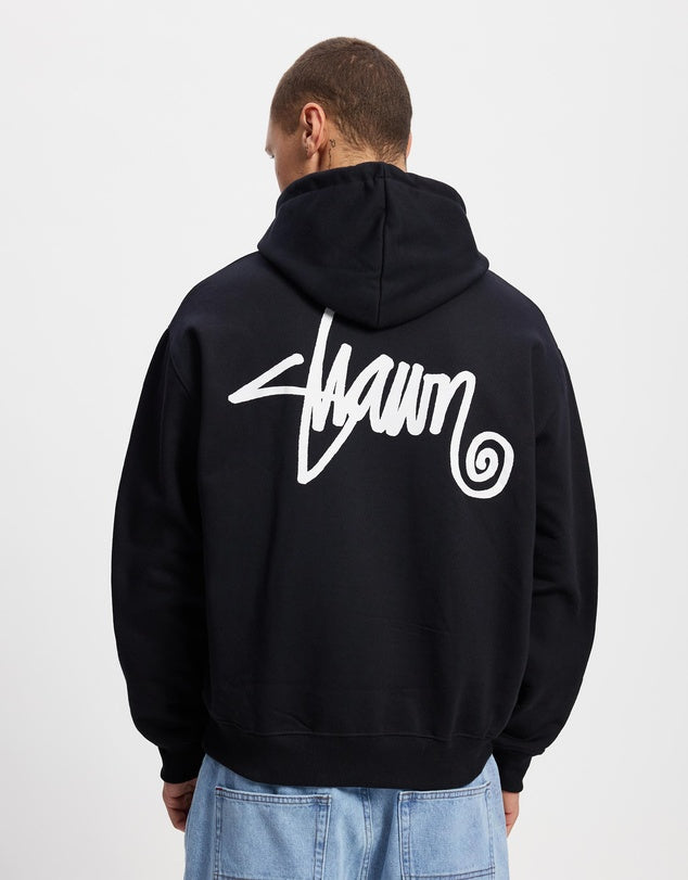 S DOUBLE SHAWN SCRIPT HOODED JACKET