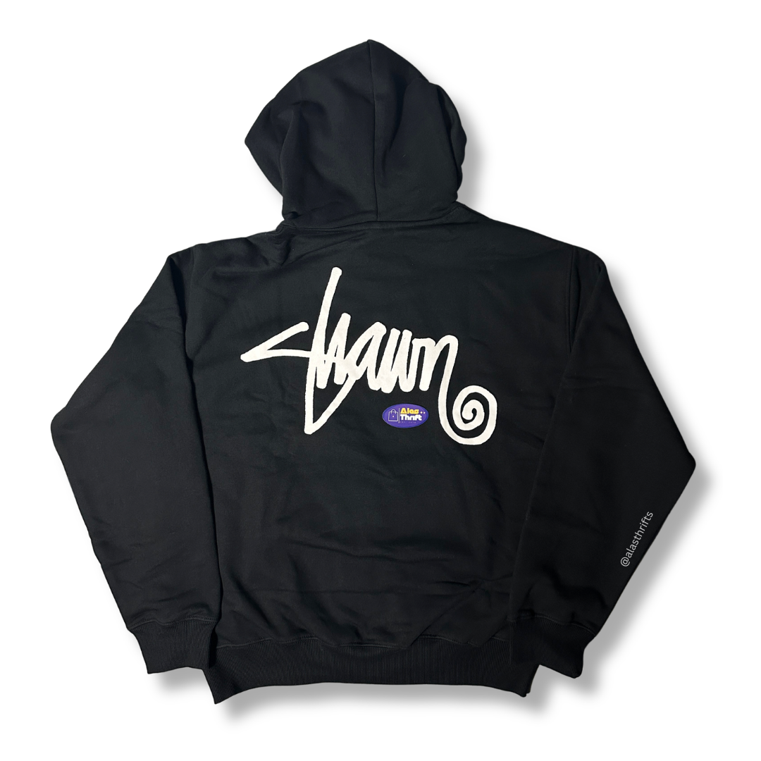 S DOUBLE SHAWN SCRIPT HOODED JACKET