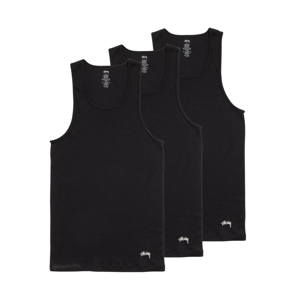 STUSSY TANK UNDERSHIRTS 3 PACK