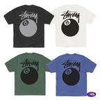 STUSSY 8 BALL PIGMENT DYED TEE