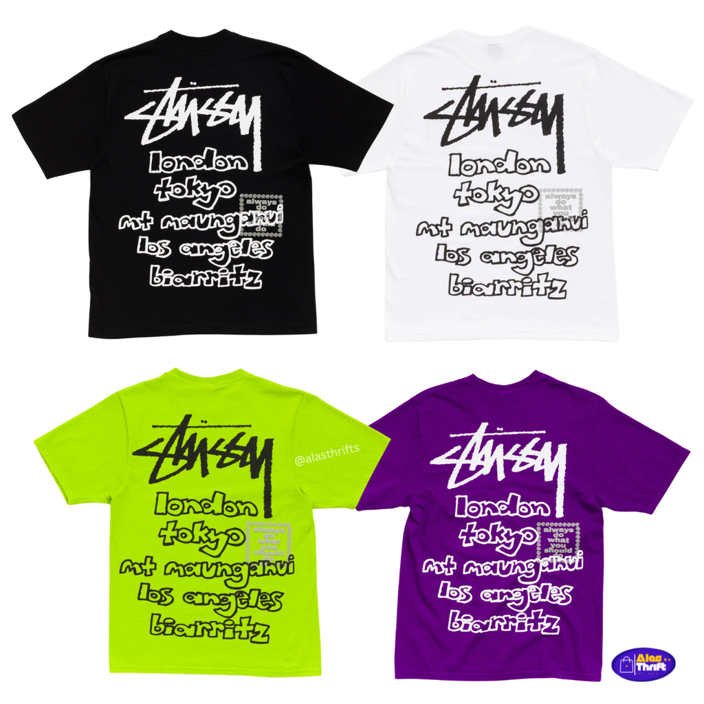 STUSSY & ALWAYS WORLD TOUR TEE