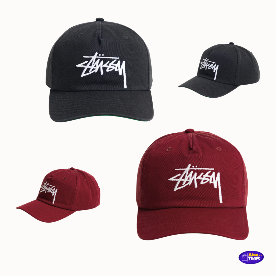 STUSSY MID DEPTH BIG STOCK SNAPBACK CAP