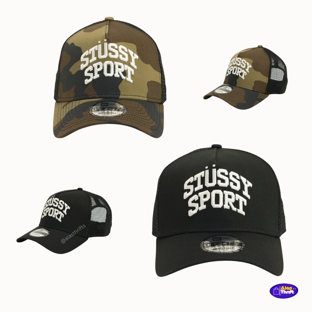 STUSSY x NEW ERA9FORTY SPORT TRUCKER CAP